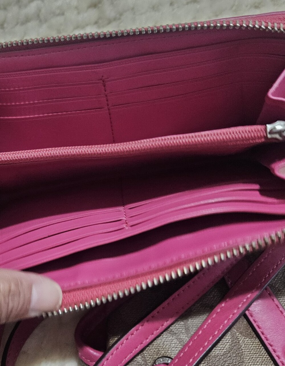 Coach Brown Signature Shoulder Bag  and Wallet - Picture 11 of 12